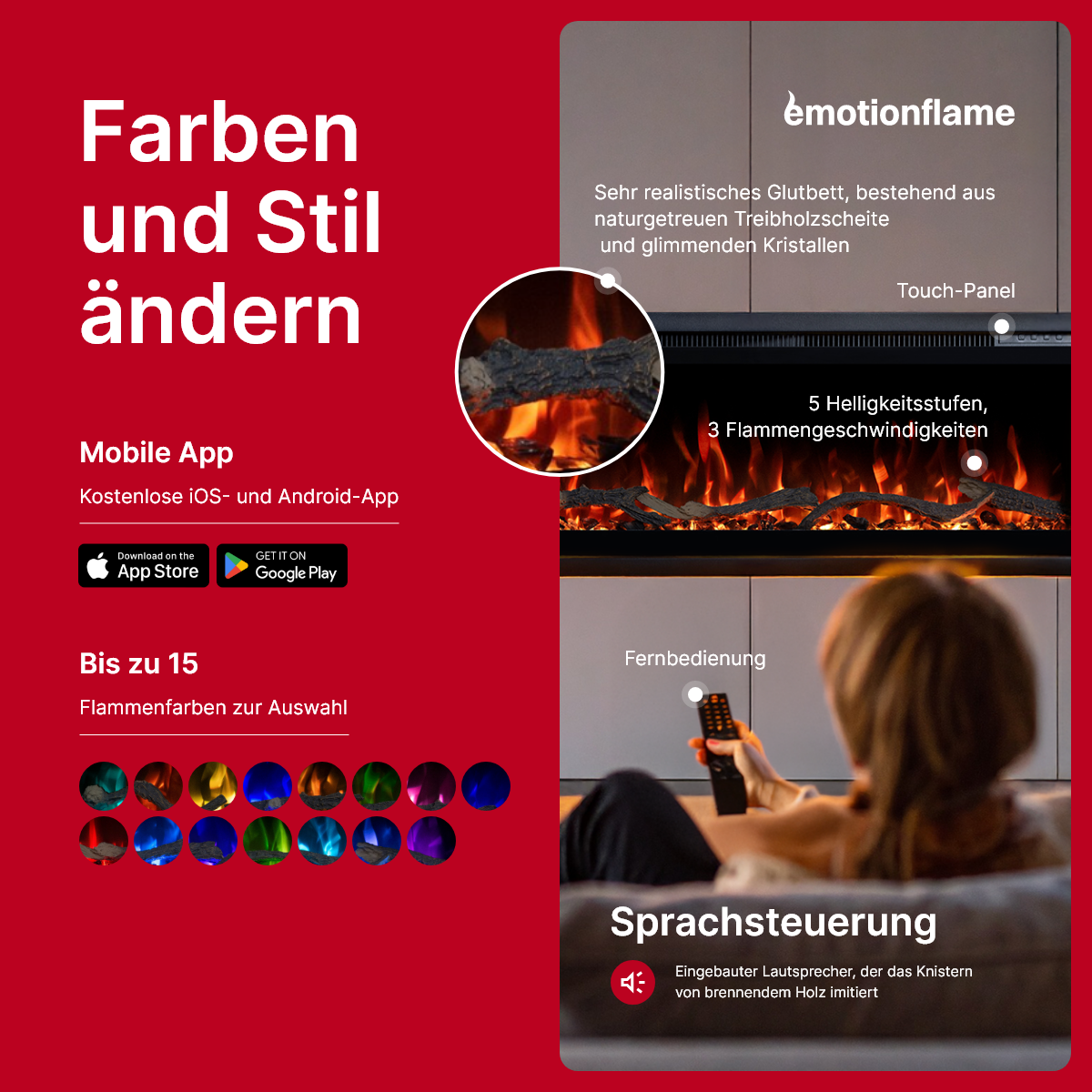 Regal - Elektrokamin – Bild 3